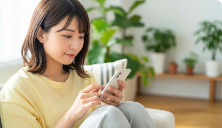 スマホで申し込みのイメージ写真